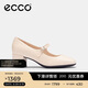 愛(ài)步（ECCO）復古時(shí)尚優(yōu)雅方頭瑪麗珍粗跟高跟鞋 型塑290963 石灰色38