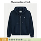 Abercrombie & Fitch【美式復古】經(jīng)典小麋鹿圖案美式抓絨衛衣25秋冬女裝152-5417 寶藍色 XS (160/84A)