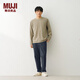MUJI男式 不易沾水彈力錐形褲 男士男裝長(cháng)褲子休閑褲26年春季 灰色 M （170/80A）