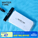 WATERTIME手機防水袋潛水手機套觸屏游泳外賣(mài)騎手專(zhuān)用防雨手機袋掛脖通用 黑色