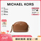 MICHAEL KORS禮物輕奢MK女包JET SET CHARM單肩斜挎圓餅包 小號棕色
