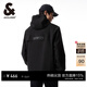 杰克·瓊斯（JACK&JONES）男裝潮流春秋季外套男士連帽防風(fēng)上衣戶(hù)外休閑夾克短款百搭外套男 E41黑色-1 M (175)