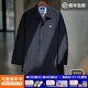 馬登工裝 美式復古Teflon三防巴爾瑪肯風(fēng)衣翻領(lǐng)中長(cháng)款大衣外套男 藏青色 XL