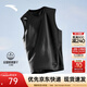 安踏（ANTA）速干背心丨運動(dòng)健身無(wú)袖T恤男夏季跑步冰絲涼感吸濕透氣打底衫 【升級版吸濕速干】基礎黑-3 時(shí)尚坎肩 L (175) 建議130-150斤