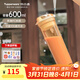 特百惠（Tupperware）晶彩MAX男女學(xué)生大容量運動(dòng)帶茶隔濾直飲夏季塑料水杯子 奶茶棕 600ml