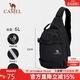駱駝（CAMEL）戶(hù)外運動(dòng)單肩包男女斜挎健身小包休閑挎包騎行包173BAB5009B黑色