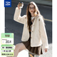 唐獅（TonLion）2025冬女假兩件仿羊羔毛外套