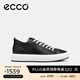 愛(ài)步（ECCO）板鞋女 增高厚底簡(jiǎn)約百搭平底鞋牛皮休閑鞋 街頭856813 HL 黑色85681351052 38