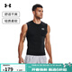 安德瑪（Under Armour）UA HeatGear 男子訓練健身高彈緊身背心1361522 黑色001 L