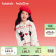 巴拉巴拉【balaOne】童裝女童套頭針織毛衫甜美紅色新年拜年服毛衣