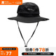 牧高笛（MOBIGARDEN）戶(hù)外防潑水防曬帽子遮陽(yáng)帽登山帽釣魚(yú)漁夫帽 NX20108003 鋼琴黑