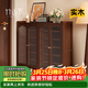 竹山下實(shí)木鞋柜家用多層大容量置物柜一體靠墻防層玄關(guān)柜2026新款 海棠款| 4門(mén)【進(jìn)口實(shí)木 加高加厚】