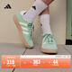 adidas「T頭鞋」BARREDA休閑板鞋德訓鞋男女新款阿迪達斯輕運動(dòng)   淺熒光綠/乳白色/金   38