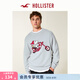 HOLLISTER美式潮流史努比圖案套頭針織毛衣25秋冬男裝320-5070 灰色 S (175/92A)