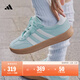 adidas「T頭鞋」BARREDA板鞋德訓鞋男女阿迪達斯輕運動(dòng)   薄荷綠/漢玉白/樹(shù)脂黃   38