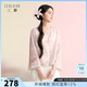 三彩【浮光花影】2026春季新款新中式提花外套盤(pán)扣開(kāi)衫寬松C 肉桂粉 M 160/84A