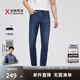 勁霸男裝男士夏季牛仔褲休閑簡(jiǎn)約透氣舒適長(cháng)褲（水洗產(chǎn)品）|NQRT2011 牛仔蘭 33