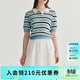 ELAND衣戀T恤女清新POLO短袖針織衫包容顯瘦毛衣內搭夏季新款 淺藍色(51)L/Blue M