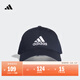 adidas經(jīng)典舒適運動(dòng)遮陽(yáng)棒球帽子男女阿迪達斯官方   傳奇墨水藍/白   OSFM