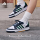 adidas ENTRAP美式校園風(fēng)運動(dòng)少年感復古籃球風(fēng)板鞋男女阿迪達斯   白色/綠色/藍色   42