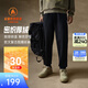 安踏（ANTA）凱里·歐文系列丨美式運動(dòng)長(cháng)褲男女同款休閑衛褲子172541307N 基礎黑-1 XL （女生選購建議偏小一碼）