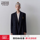 Teenie Weenie小熊西裝外套女春季休閑學(xué)院風(fēng)中長(cháng)款輕商務(wù)時(shí)尚簡(jiǎn)約西裝外套女 藏青色 M (165)