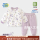 童戀初心嬰幼兒棉服套裝冬裝女寶寶保暖加厚兒童棉衣棉褲秋冬分體夾棉衣服