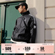 adidas休閑簡(jiǎn)約三條紋梭織立領(lǐng)夾克外套男裝秋季阿迪達斯三葉草