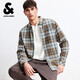 杰克·瓊斯（JACK&JONES） 2026年春季男裝襯衫寬松翻領(lǐng)長(cháng)袖時(shí)尚百搭外套漸變上衣226105004