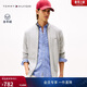 Tommy Hilfiger【休閑立領(lǐng)】秋冬男裝棉羊絨混紡夾克開(kāi)衫/商務(wù)純棉針織外套