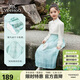 英氏（YEEHOO）兒童漢服女童馬面裙中大童裝中式國風(fēng)雪紡半身裙春裝 藍色 165