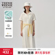 Teenie Weenie小熊女裝白色連衣裙夏優(yōu)雅天絲棉氣質(zhì)垂感襯衫裙 白色 S