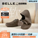 百麗（Belle）周雨彤同款枕頭吐司女鞋全包勃肯鞋新款系帶單鞋子B7Z1DCM4預售 灰色 (1代） 38 (240mm)