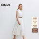 ONLY2025夏季新款純色無(wú)袖翻領(lǐng)蛋糕裙長(cháng)裙連衣裙女|125207037 A06急流白色 M
