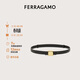 菲拉格慕（Ferragamo）女士黑色新版Vara銘牌皮帶 0780285_C  _ 90 禮物送女友