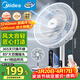 美的（Midea）【颶風(fēng)節能】七葉柔風(fēng)立式電風(fēng)扇/家用輕音落地扇/臺式小型風(fēng)扇/大風(fēng)力遙控定時(shí)搖頭風(fēng)扇 SAH35BSJ
