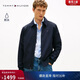 Tommy Hilfiger【輕薄防水】26春夏新款男裝休閑通勤彈力翻領(lǐng)行政夾克外套