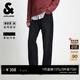 杰克·瓊斯（JACK&JONES）男裝牛仔褲時(shí)尚百搭簡(jiǎn)約舒適純色休閑薄絨內里直筒褲子225432063 A15黑色牛仔 常規 34 180 W34/L32