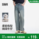 森馬（Semir）森柔|牛仔褲男夏季復古純棉工裝褲微闊寬松直筒長(cháng)褲103325124113