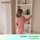 SNIDEL2026春夏新品甜美雪紡拼接露肩交叉針織連衣裙SWNO261316 摩卡棕 均碼 (F)