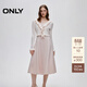 ONLY2026春季新款甜美浪漫荷葉邊針織吊帶套裝連衣裙女|126107039 A15桃粉色 XS