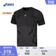 亞瑟士ASICS運動(dòng)T恤男子跑步短袖透氣舒適運動(dòng)上衣T恤  2011D355-001 黑色 M