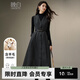 晚白【新品】老錢(qián)靜奢風(fēng)綿羊毛背心裙冬款高級感收腰無(wú)袖連衣裙 深灰色 XL