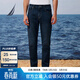 諾帝卡（NAUTICA）【商場(chǎng)同款】男裝秋冬新款棉滌混紡簡(jiǎn)約磨毛帶絨牛仔褲男PO5351 藏青4NV 33
