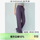佐丹奴褲子女2026年春純棉休閑褲拼接口袋松緊腰針織衛褲13416245