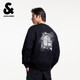 杰克·瓊斯（JACK&JONES） 男裝衛(wèi)衣潮流百搭印花舒適純棉寬松圓領(lǐng)寬松休閑上衣226133081