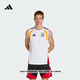 adidas德國隊足球訓練速干修身圓領(lǐng)無(wú)袖背心男裝新款阿迪達斯官方