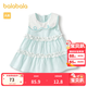 巴拉巴拉寶寶連衣裙嬰兒裙子兒童公主裙女童夏裝甜美氣質(zhì)清爽時(shí)尚 粉藍80086 90