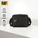 卡特（CAT）郵差包單肩斜挎包13英寸ipad包通勤戶(hù)外多口袋潮大容量 黑 84557