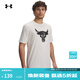 安德瑪（Under Armour）UA春夏Project Rock強森男子運動(dòng)休閑短袖T恤1361733 乳白色131 L